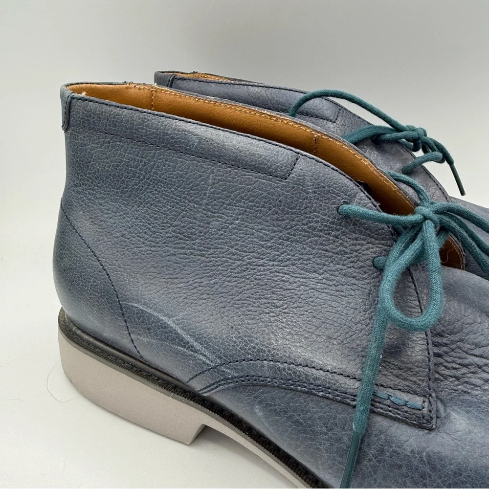 Cole Haan Mens Great Jones Chukka II Lace Up‎ Boots C20683 Blue Leather Size 13